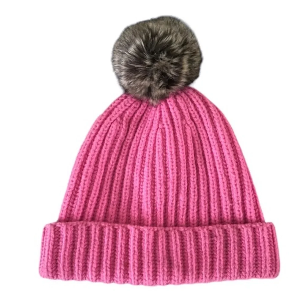 J. Crew Faux Fur Pom Pom Hat